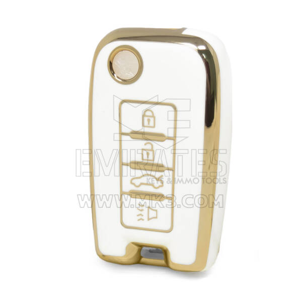 Funda Nano de alta calidad para mando a distancia Venucia Flip, 4 botones, Color blanco, VNC-D11J
