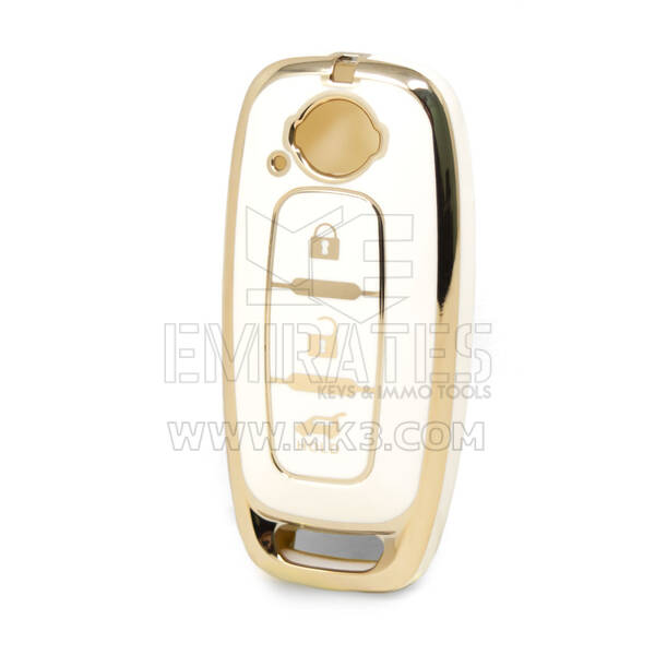 Nano High Quality Cover For Nissan Remote Key 3 Buttons White Color NS-C11J3
