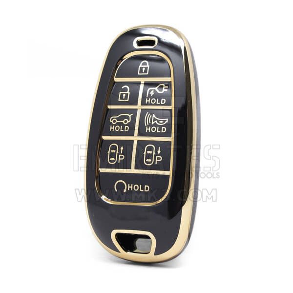 Nano – couvercle de haute qualité pour clé télécommande Hyundai, 8 boutons, couleur noire, HY-H11J8