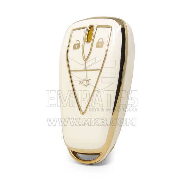 Nano High Quality Cover For Changan Remote Key 3 Buttons White Color CA-C11J3