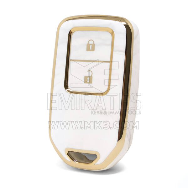Cover in marmo Nano di alta qualità per chiave telecomando Honda 2 pulsanti colore bianco HD-A12J2