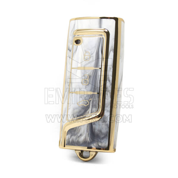 Nano High Quality Marble Cover For Trumpchi Remote Key 3 Buttons White Color CQ-F12J