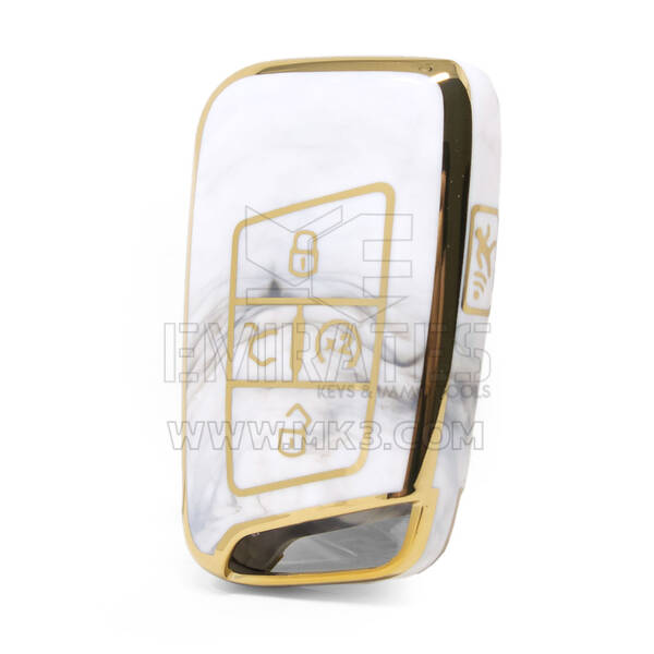 Nano High Quality Marble Cover For Volkswagen Remote Key 5 Buttons White Color VW-D12J5