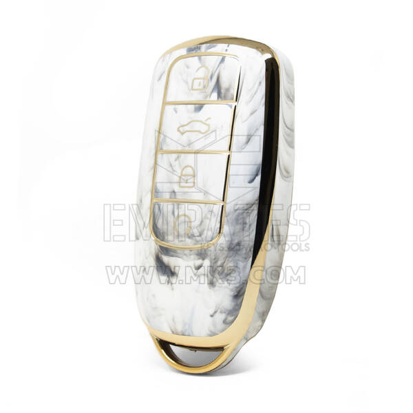 Cover in marmo Nano di alta qualità per chiave remota Chery 4 pulsanti colore bianco CR-C12J
