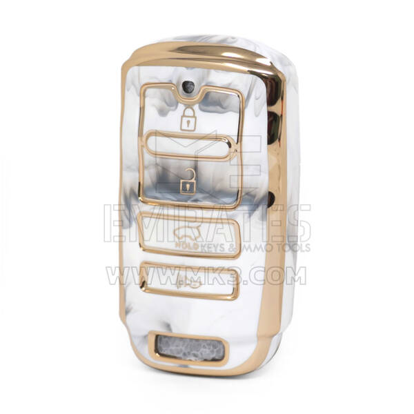 Cover in marmo Nano di alta qualità per chiave telecomando Kia 7 pulsanti colore bianco KIA-I12J7