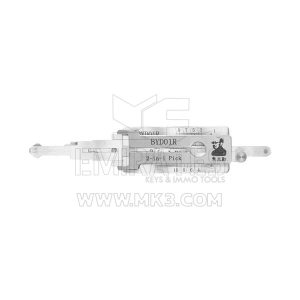 Selección y decodificador 2 en 1 originales Lishi Mitsubishi BYD01R para llave BYD