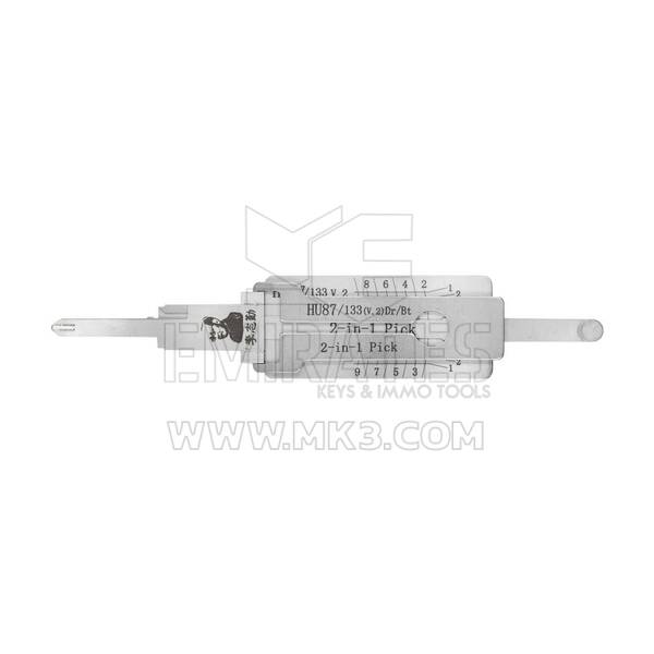 Original Lishi HU87 HU133 V.2 2 em 1 Auto Pick e Decodificador para Nissan, Subaru, Suzuki