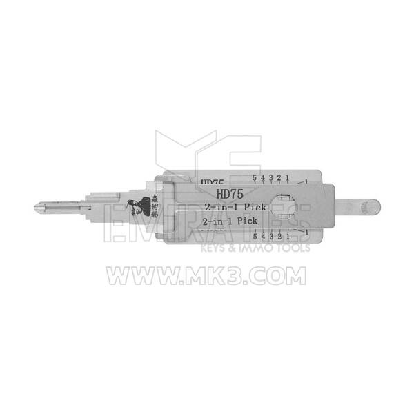 Escolha e decodificador 2 em 1 Lishi HD75 / HON31 original para motocicleta Honda