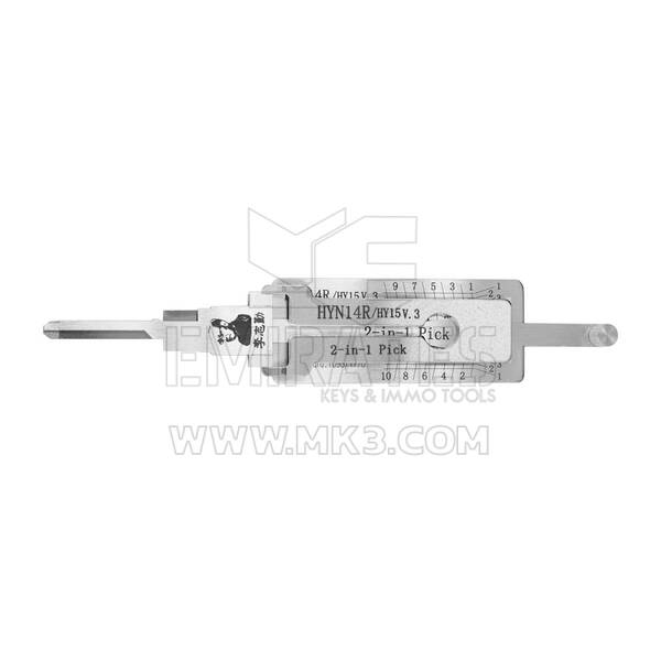 Decoder e plettro originali Lishi HY15/HYN14R V.3 2-in-1 per Hyundai e Kia