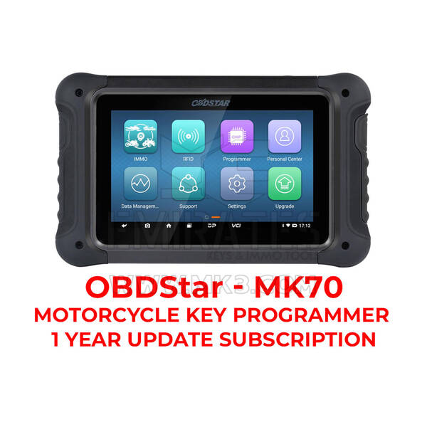 OBDSTAR - MK70 Motorcycle Key Programmer 1 Year Update Subscription