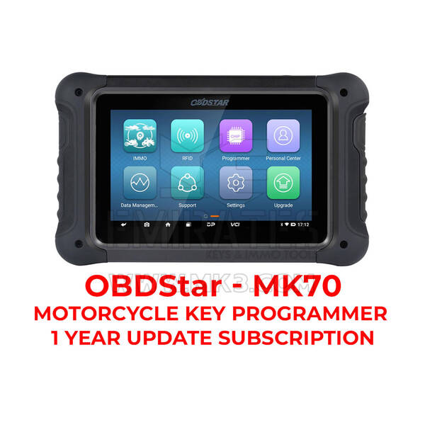 OBDSTAR - MK70 Motosiklet Anahtar Programcısı 1 Yıllık Güncelleme Aboneliği