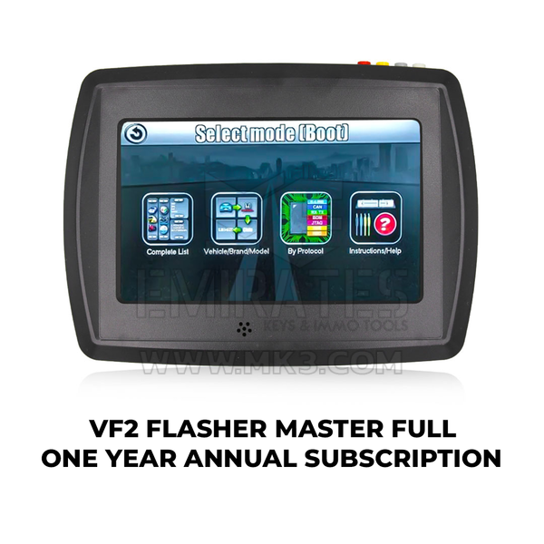 VF2 Flasher - Suscripción anual Master COMPLETA de 1 año