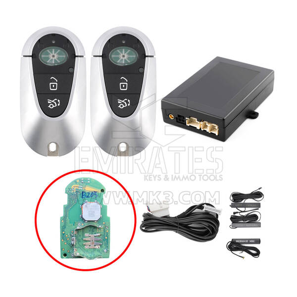El kit de entrada sin llave para automóviles Mercedes FBS4 funciona con el botón de arranque OEM de fábrica (Agregar clave) ESW312-01-PP-BE3