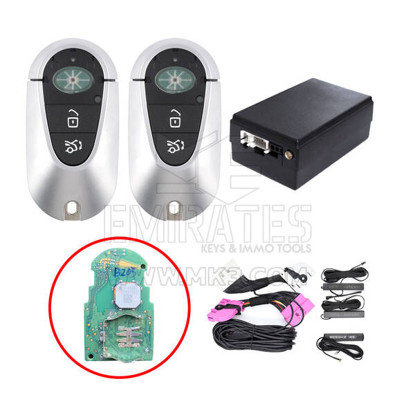 Keyless Entry Kit For Mercedes FBS4 cars works with Factory OEM Push Start Button (Add Key) ESW312-02-PP-BE3