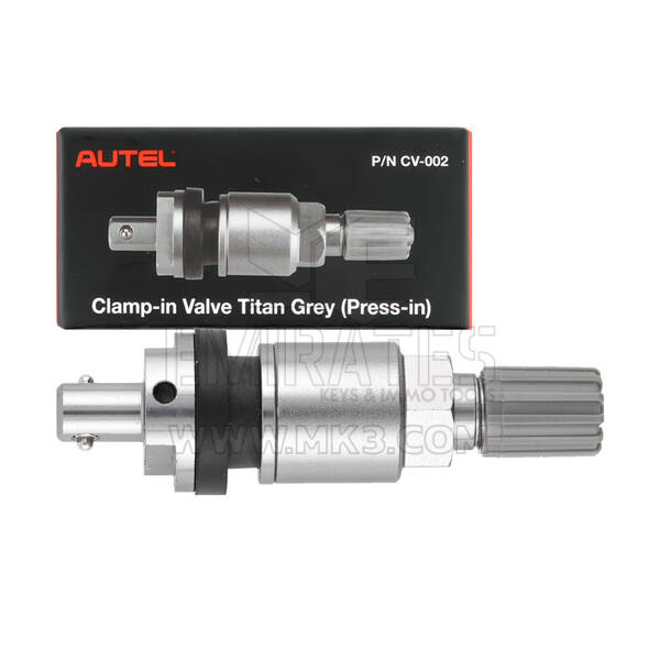 Autel CV-002 Clamp-in Titan Grey Metal Valve Haste para MX 1-Sensor Press-IN Universal TPMS Sensores