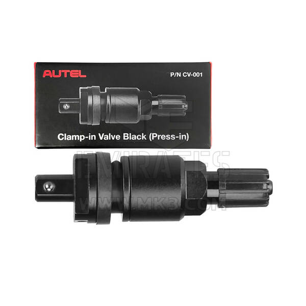 Autel CV-001 Vástago de válvula de presión de metal negro para sensores TPMS universales de presión de 1 sensor MX