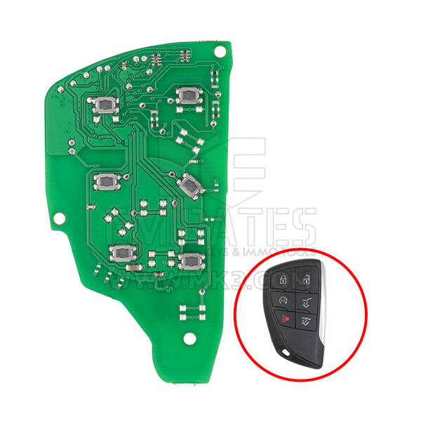 GMC Chevrolet 2021 Placa PCB de llave remota inteligente 5+1 botones 433MHz 13541567, 13548434, 13548431, 13545333, 13541565, 13537962