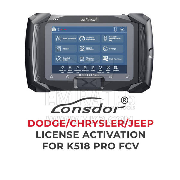 Lonsdor - K518 Pro FCV için Dodge / Chrysler / Jeep Lisans Aktivasyonu