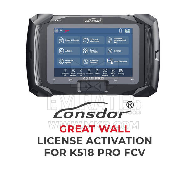 Lonsdor - Great Wall License Activation For K518 Pro FCV