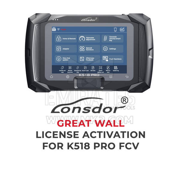 Lonsdor - Attivazione della licenza Great Wall per K518 Pro FCV