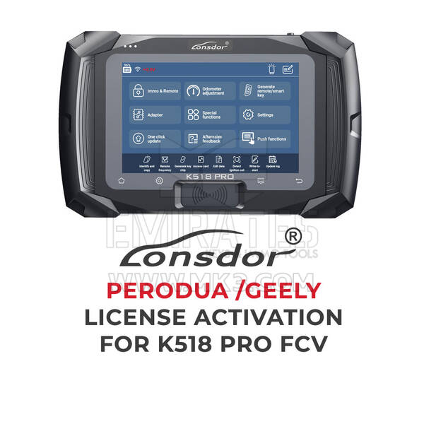 Lonsdor - Ativação de licença Perodua / Geely para K518 Pro FCV
