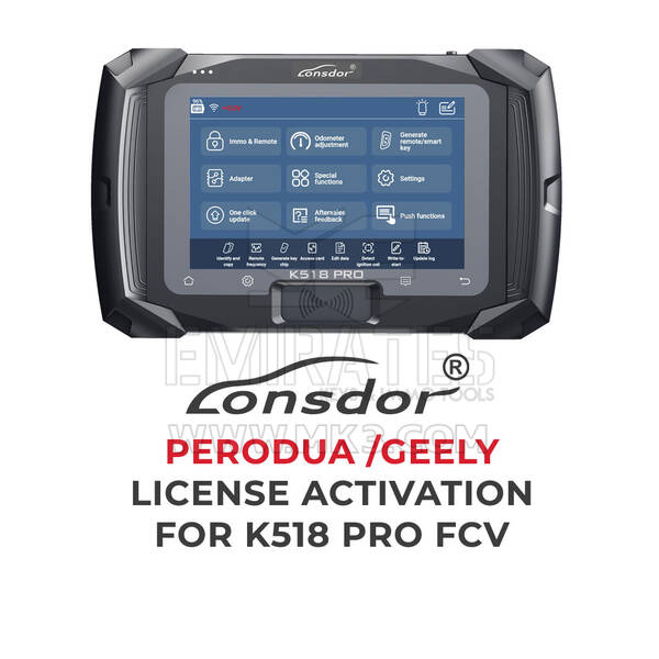 Lonsdor - Activation de la licence Perodua / Geely pour K518 Pro FCV