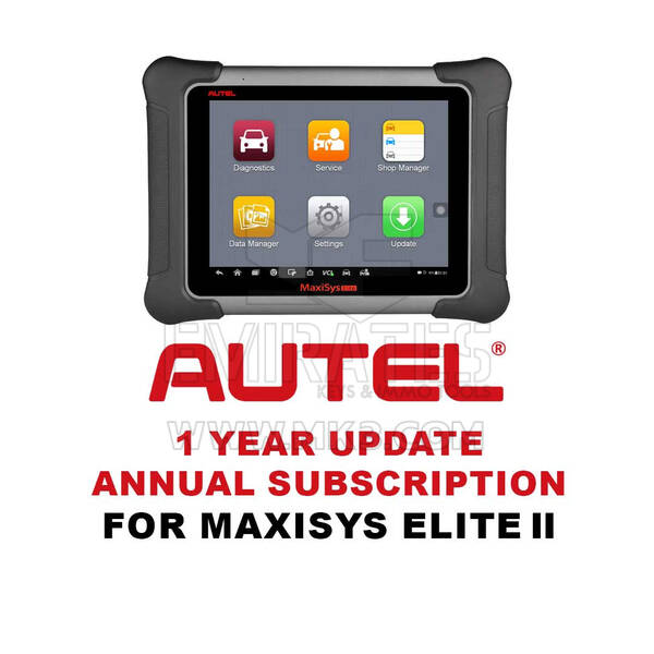 MaxiSys Elite ll için Autel 1 Yıllık Güncelleme Aboneliği