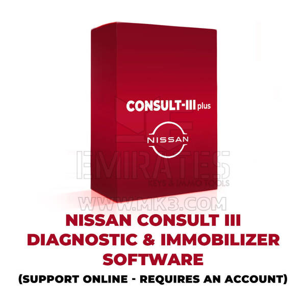Nissan Consult III plus Software de diagnóstico e inmovilizador (Soporte EN LÍNEA - Requiere una cuenta)