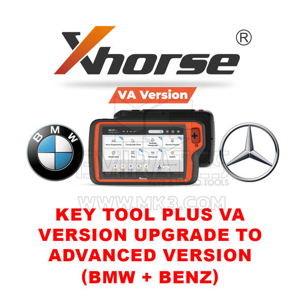 Atualização da versão Xhorse - Key Tool Plus VA para versão avançada (BMW + Benz)