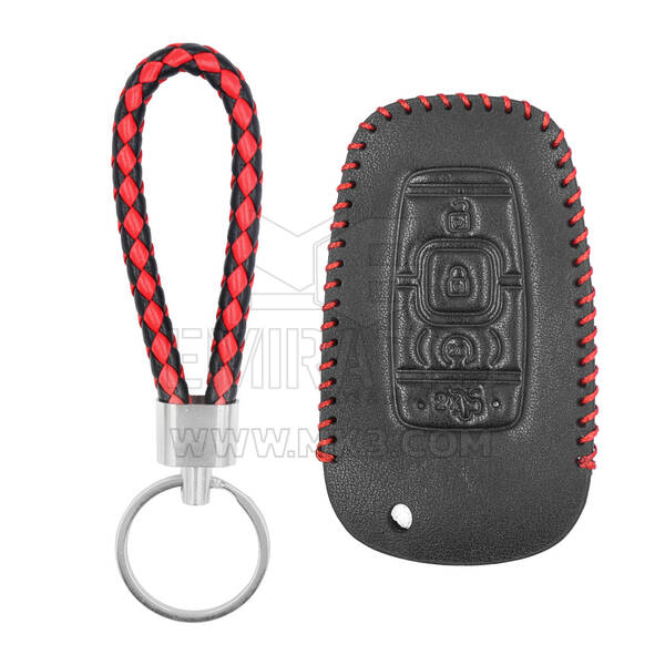 Кожаный чехол для Lincoln Smart Remote Key 4 кнопки LK-B