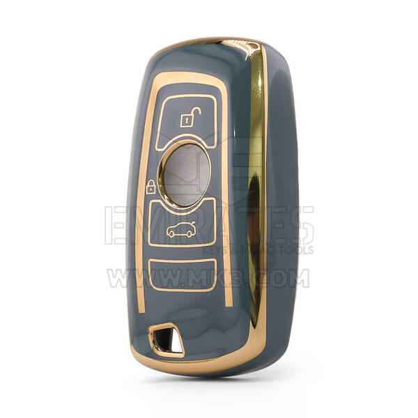 Nano High Quality Cover For BMW Remote Key 3 Button Gray Color BMW-A11J3