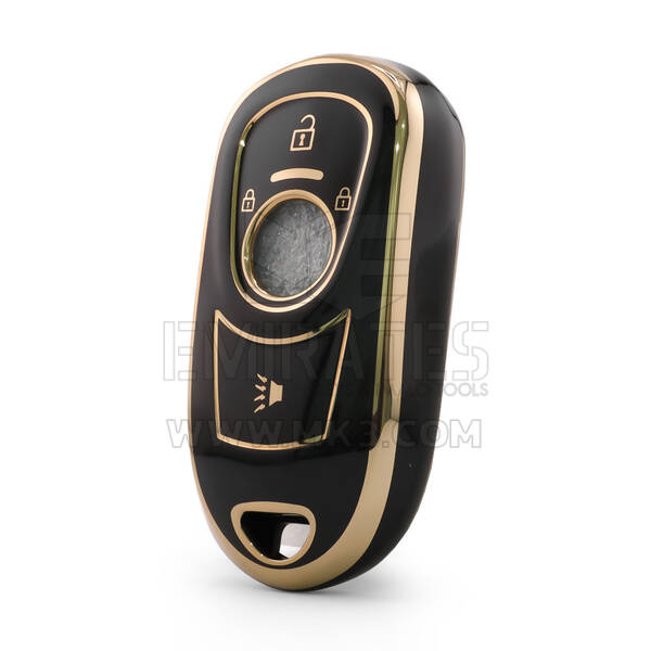 Funda de nano alta calidad para llave remota Buick de 3 botones, color negro BK-A11J4B