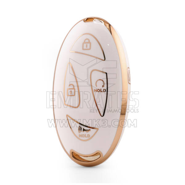 Nano High Quality Cover For Hyundai Remote Key 5 Button White Color HY-L11J5A