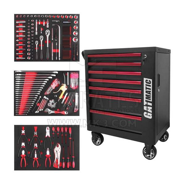 GATmatic GTT204 High-end Tool Trolley With 204pcs Insulated Tools