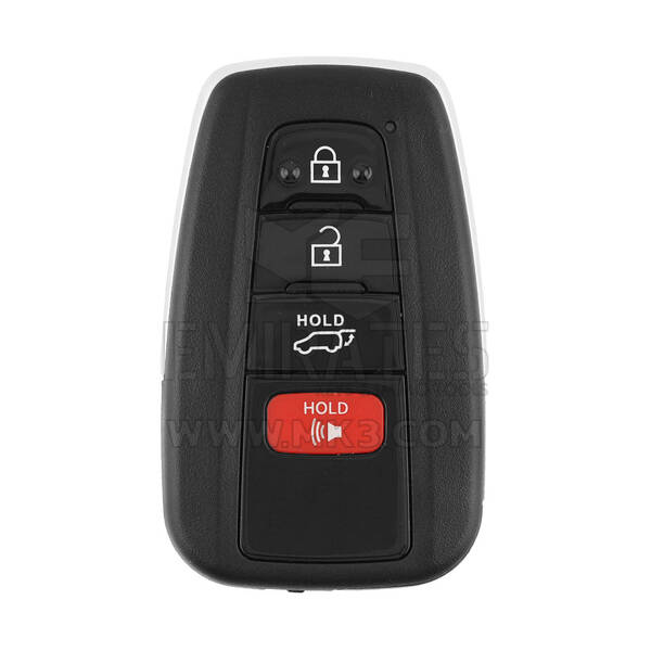Toyota Smart Remote Key Shell 3+1 Buttons For Xhorse XSTO01EN & Lonsdor LT20-04 PCB