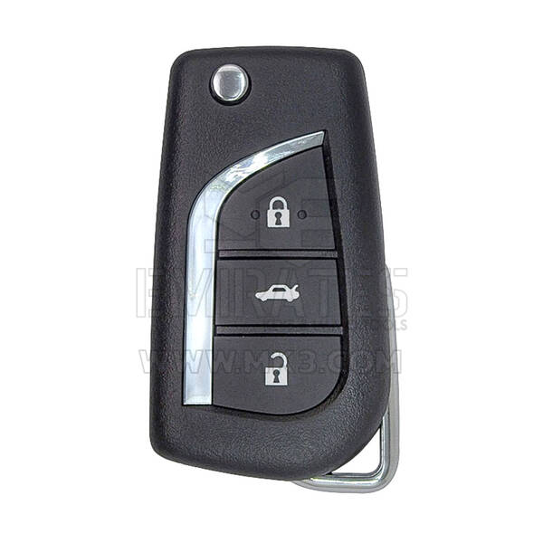 مفتاح ريموت تويوتا كورولا قابل للطي مع 3 أزرار وحامل بطارية صغير من نوع Toy48 Blade