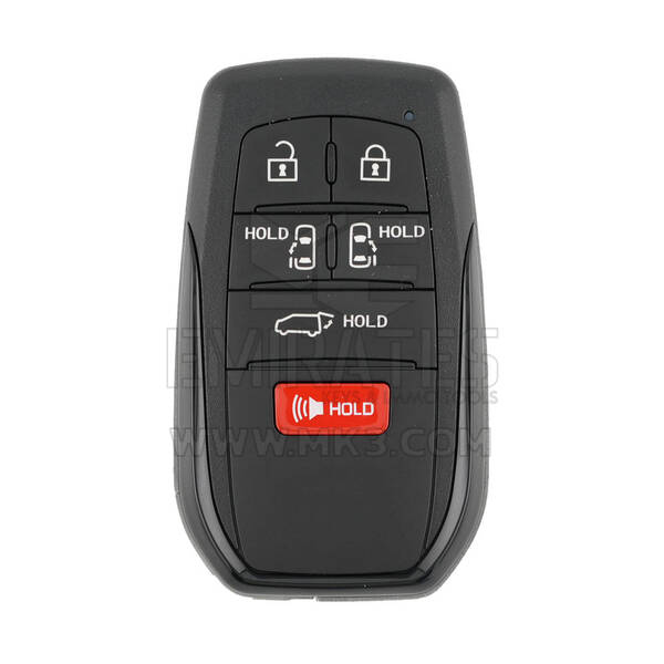 Toyota Sienna 2021 Smart Remote Key 5+1 Buttons 312.11/314.35MHz 8990H-08010 / 8990H-08011
