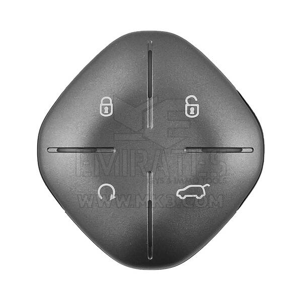Clé télécommande intelligente d'origine Jetour 4 boutons 433 MHz couleur argent