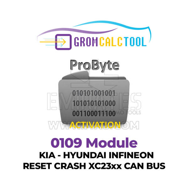 GromCalcTool 0109 Модуль Kia - Hyundai INFINEON Сброс аварии XC23xx CAN BUS