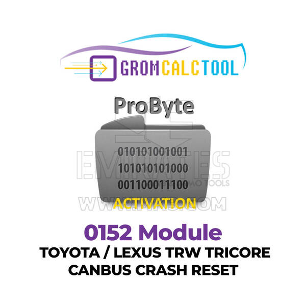 GromCalcTool 0152 Module TOYOTA / LEXUS TRW TRICORE CANBUS CRASH RESET