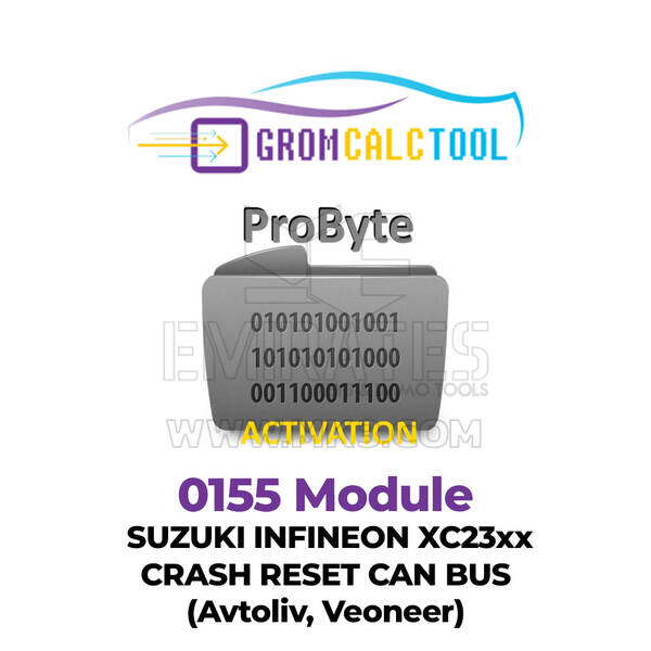أداة GromCalcTool 0155 وحدة إعادة ضبط CAN BUS لسيارة SUZUKI INFINEON XC23xx (Avtoliv، Veoneer)