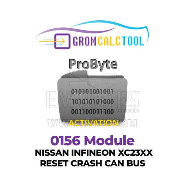GromCalcTool 0156 Módulo NISSAN INFINEON XC23XX REINICIO CRASH CAN BUS