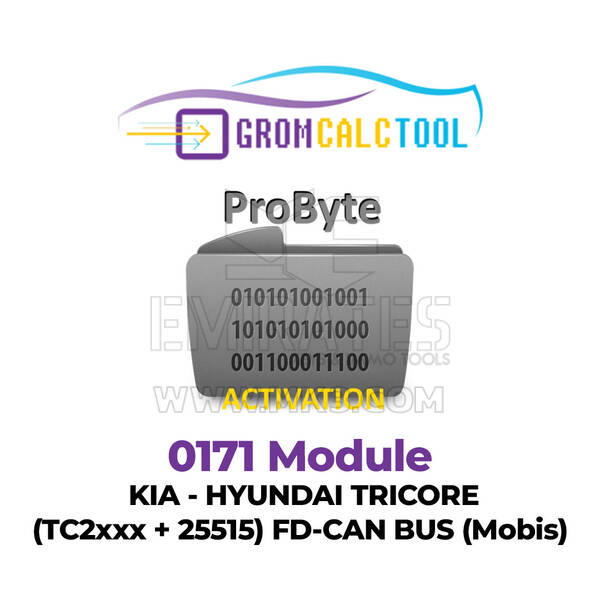 وحدة GromCalcTool 0171 KIA - HYUNDAI TRICORE (TC2xxx + 25515) FD-CAN BUS (Mobis)