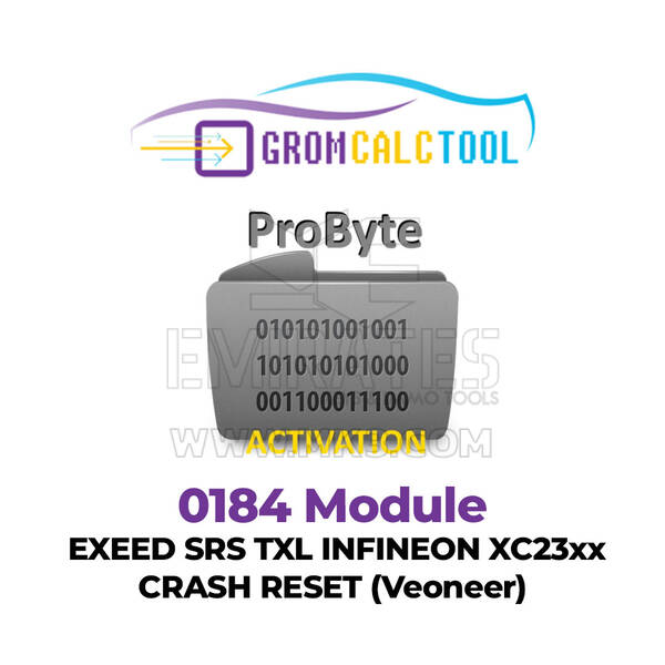 GromCalcTool 0184 وحدة EXEED SRS TXL INFINEON XC23xx إعادة تعيين الأعطال (Veoneer)