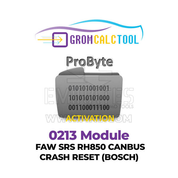 GromCalcTool 0213 Модуль FAW SRS RH850 CANBUS CRASH RESET (BOSCH)