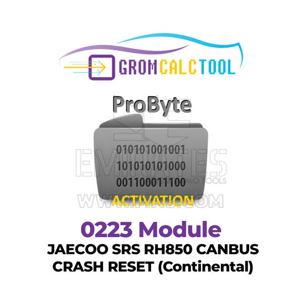 GromCalcTool 0223 Модуль Jaecoo SRS RH850 Canbus Сброс аварии (Continental)