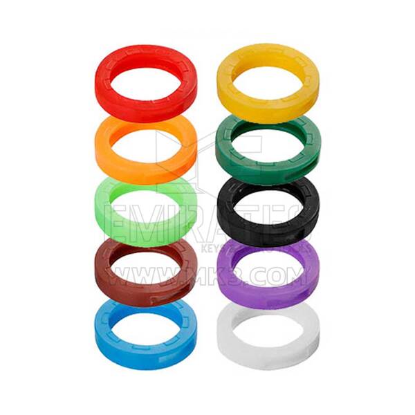 Porte-clés en silicone Boîte de 200 pièces colorées Toppers