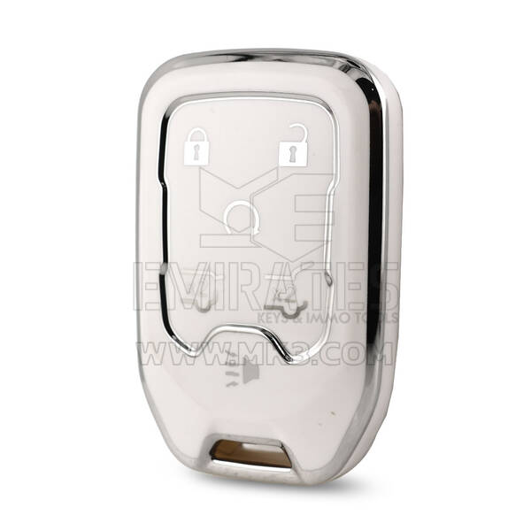 Nano High Quality Cover For GMC Remote Key 6 Button White Color Silver Frame GMC-A11Y6