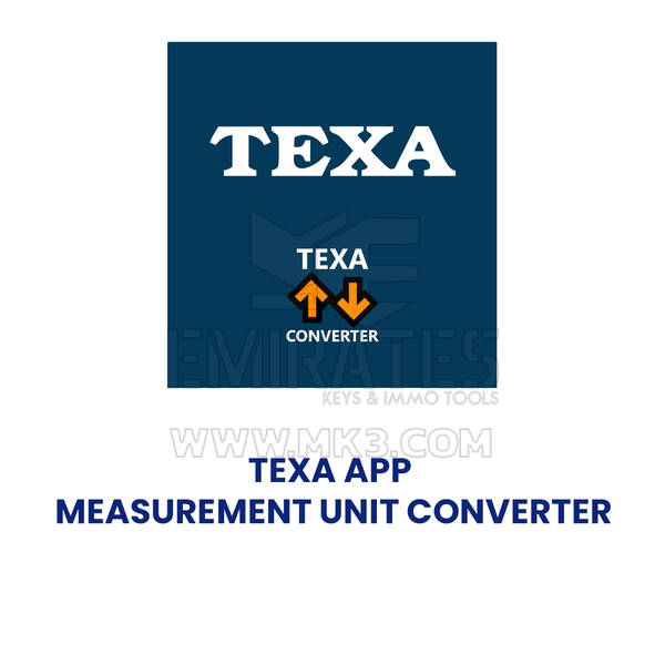 CONVERTITORE UNITÀ DI MISURA TEXA APP