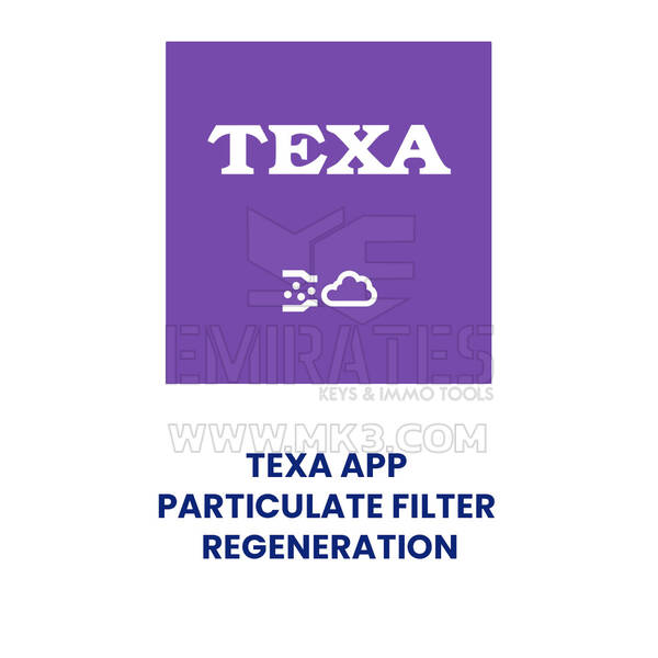 TEXA APP RIGENERAZIONE FILTRO ANTIPARTICOLATO